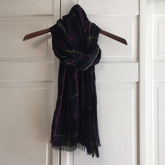 Plaid Pashmina Scarf - Picture 2 of 3